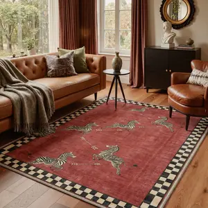 【Deals For You Days】GENIMO Home Carpet – Soft, Non-Slip, Pet Friendly, Machine Washable Rug, Area Rug Ideal for Living Room, Bedroom, Kitchen, Hallway ,ARN4849-SAFFRON BLOOM