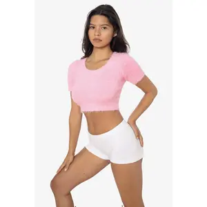 RFK4980 - Short Sleeve Fuzzy Sweater