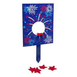 Patriotic Star Bean Bag Toss Yard Game, 15 1/4" x 19 1/2"