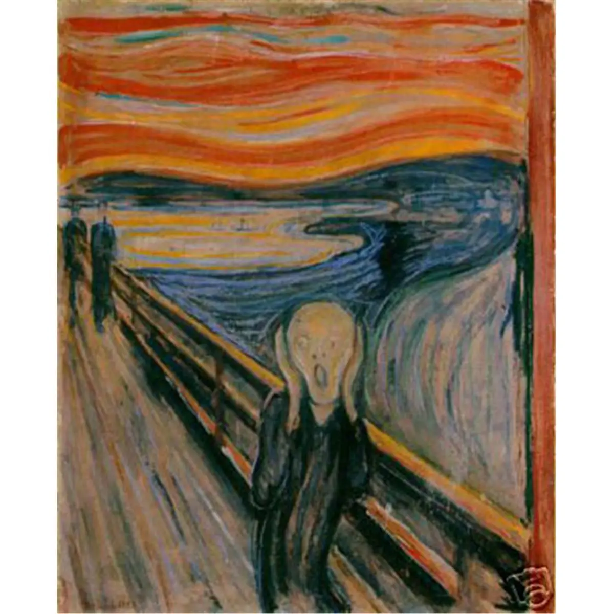 212 MAIN Edvard Munch The Scream Art Photo Print Poster, Home Decor Decoration, Room Decor, Many Designs Available - 3737-12x18-GC
