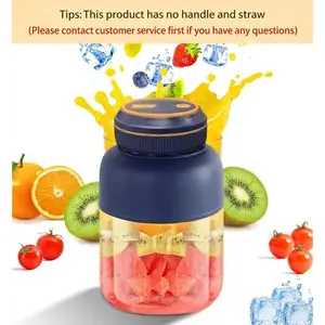 [Ensure the juicer is tightened before use.]Portable USB Rechargeable Juicer Blender Cup – Summer Essential Smoothie Maker