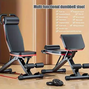 Multifunctional 14 In1 Workout Bench ,Fitness ExerciseEquipment Dumbbell Bench Flat Fly Weight PressFitness Multi-purpose For Home Gym,dumbbell WeightBench Black