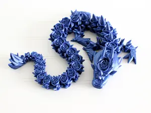Rose Dragon Figurine - Fantasy Gifts for Women