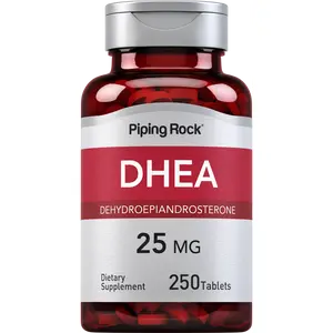 Piping Rock DHEA 25mg | 250 Tablets | Dehydroepiandrosterone Supplement | Non-GMO, Gluten Free