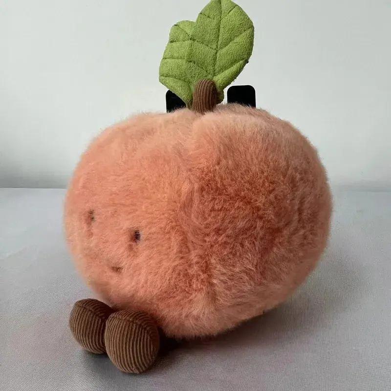 Jellycat Fruit Series 15cm Soft Plush Stuffed Animals - Smiling Peach, Pear, Cherry Dolls, Floral Bunny, Home Bedroom Decor Statue, Pet Interactive Toy, Sweet Birthday Gift Idea