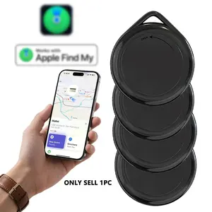 Air Tag Tracker -1/2/4 Pack (2-color：White，Black), Key Finder Works with Apple Find My(iOS only), Smart GPS Tag for Luggage, Bags, Pets-Replacement Battery, wireless Locator