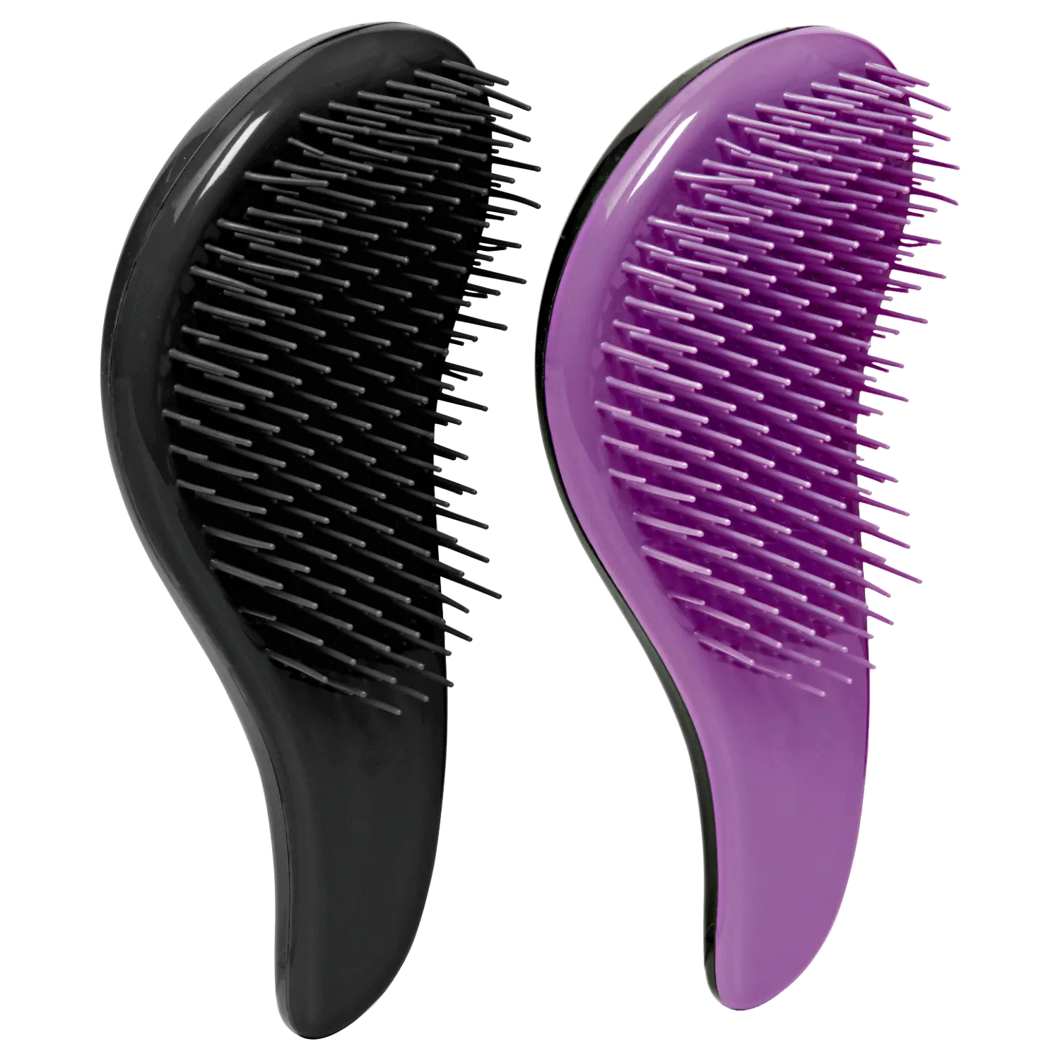 Plugged In Tangle Tamer Max Anti Tangle Detangler Hairbrush - Plastic Bristle Brush with Gentle Massage Function, for All Hair Types, Wet or Dry Use, Anti Tangle Brush