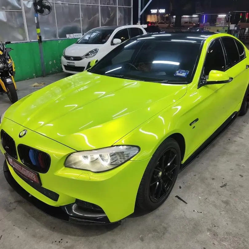 TYPEZ- Acid lemon Gloss Vinyl wrap film