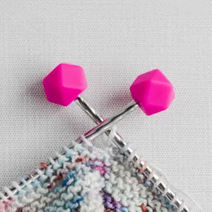 Hexagon Silicone Stitch Stoppers - Set of 2