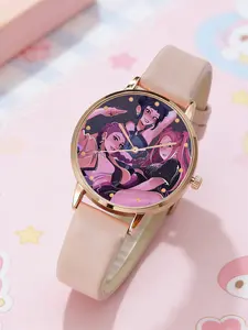 Women’s Quartz Watch Cartoon Design, Ideal Gift for Anime Fans & Daily Wear, Perfect for School Parties & Festivals