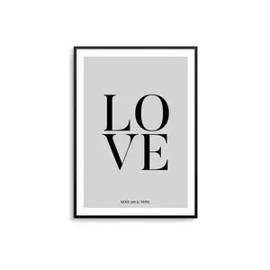 Living Room, Living Room Print, Wall Art, Bedroom Posters, Love Personalised Print, Bedroom Print, Home Decor, Love Prints, Wedding Gift, Room Decor, Unframed