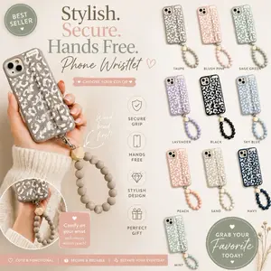 Beaded Phone Holder Wristlet