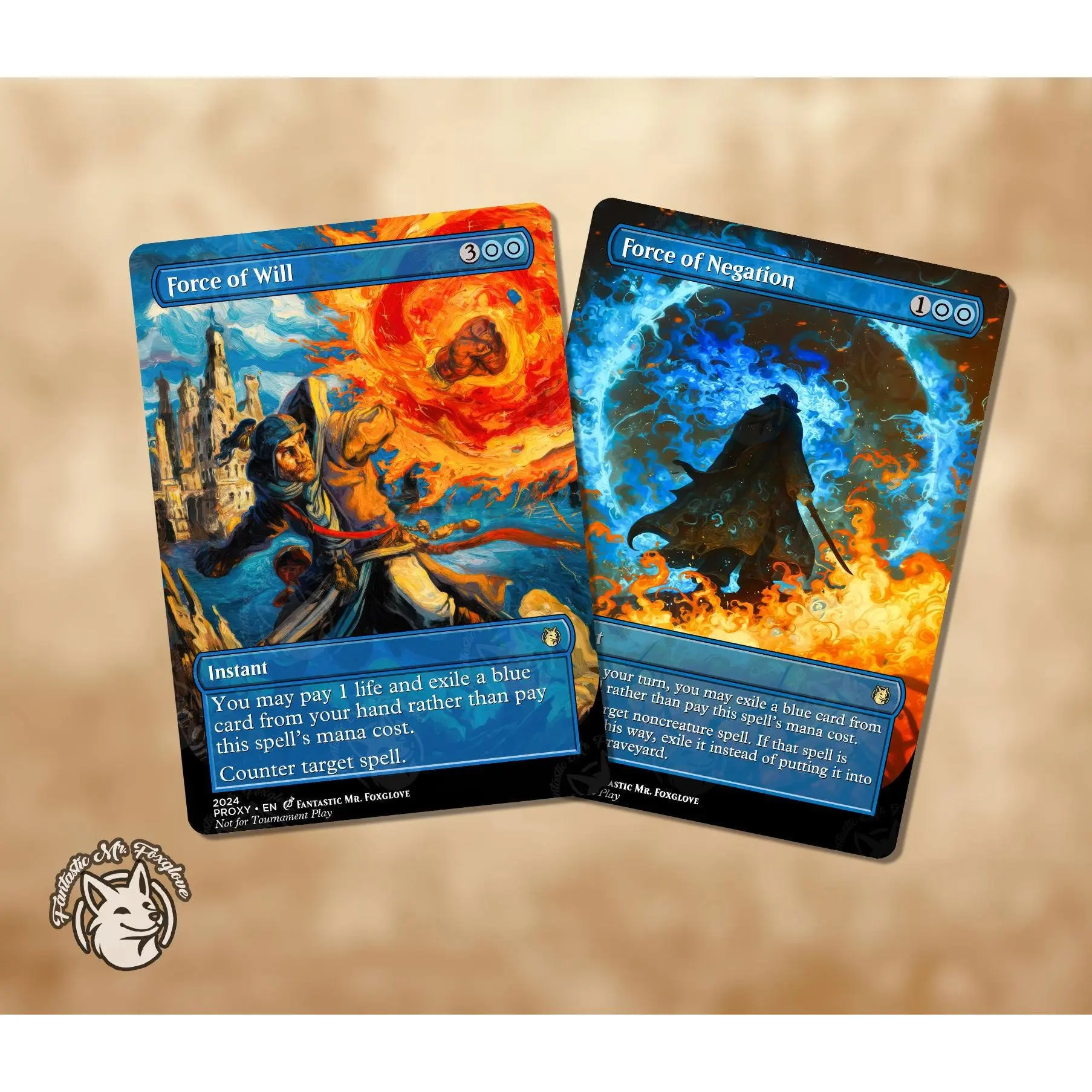 Force of Will and Force of Negation | Proxy Cards - TikTok Shop