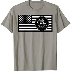 Eagle Rare Bourbon Whiskey Flag Logo T-Shirt