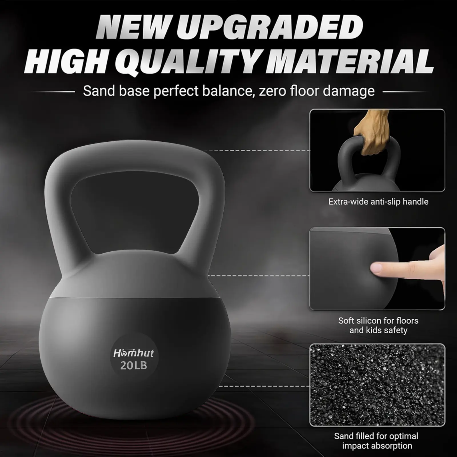 Summervibes Comfort Grip Soft Kettlebell, Multi-Purpose Workout Gear For Weightlifting, Body Conditioning And Core Exercise, Ideal Strength Training Equipment For Indoor Home Gym