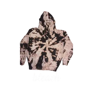 Reverse Dye Hoodie: Spiral
