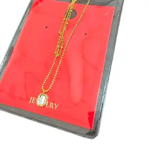 Brand New Women's Gold Elegant Chain/Necklace with Gemstone Pendant