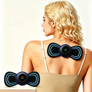 Mini Massage Patch Cervical Spine Massager Shoulder and Neck Massager EMS Portable Pulse Smart Massage Patch 8 Modes