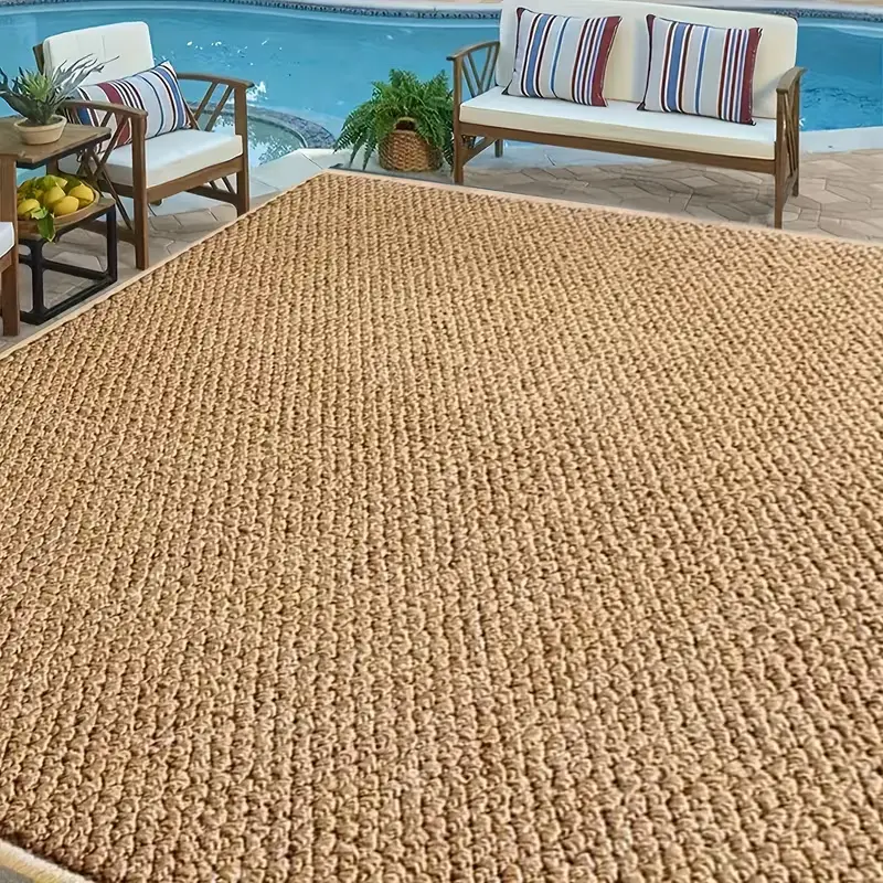 Veluma Extra-Large Outdoor Mat - Thick Artificial Turf & Coconut Coir Blend, Durable, Machine-Washable 100% Polyester Mat, Ideal for Patios, Poolside, Natural Summer Sunny Decor, Machine Wash
