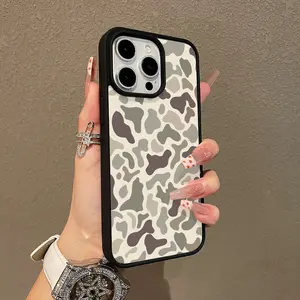 Adorable Magnetic Case for iPhone11/12/13/14/15/16/17/promax Camouflage pattern MagSafe Compatible, Lightweight, Anti-Fall | Girly & Chic Style