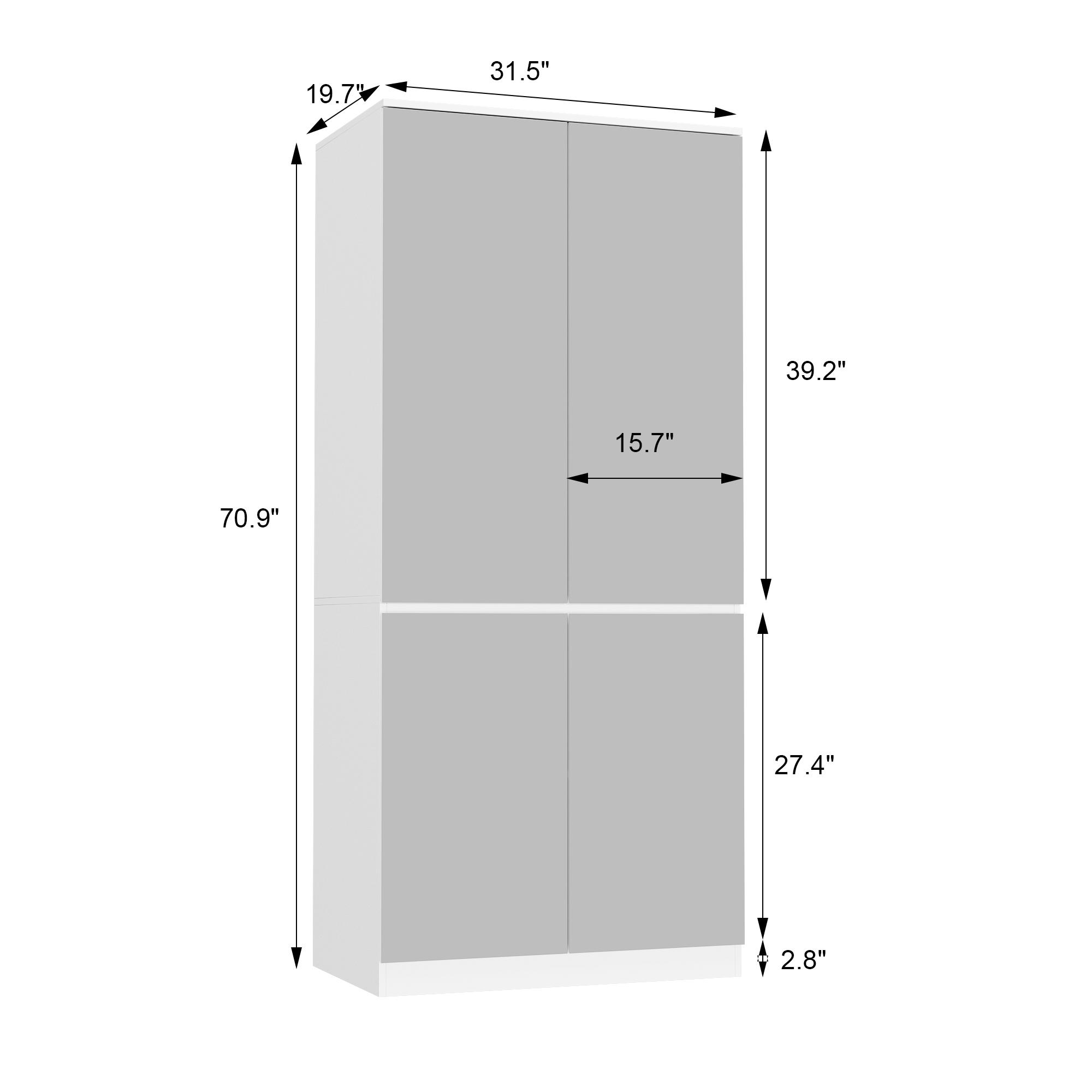 FUFU&GAGA 3 Types Mirror Wardrobe Armoire with Drawers, Full Length Glass Mirrors, 2 Smooth Sliding Drawers & Hanging Rod for Bedroom Storage FUFU&GAGA 3 Types Mirror Wardrobe Armoire with Drawers, Full Length Glass Mirrors, 2 Smooth Sliding Drawers & Hanging Rod for Bedroom Storage