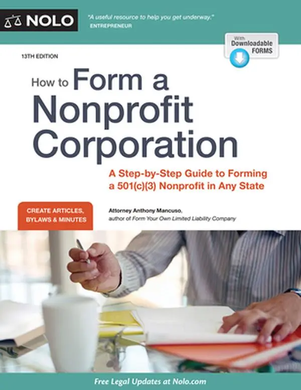 USED Book - How to Form a Nonprofit Corporation: A Step-By-Step Guide to Forming a 501(c)(3) Nonprofit in Any State by Mancuso, Anthony (Paperback) - english
