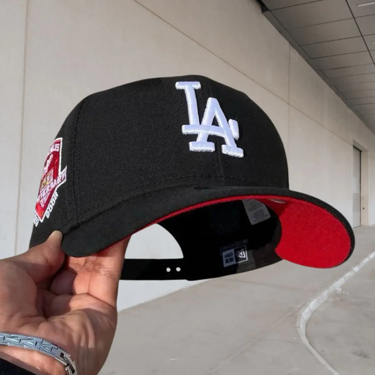 New Era MLB 59FIFTY Snapback Cap - NY Yankees/LA Dodgers Anniversary Patch, Unisex Classic Sports Collectibles Streetwear Headwear