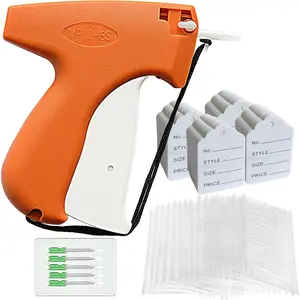 2006 Pieces Tagging Gun Kit for Clothing Price Tag Attacher Gun Set for Clothes Labeler with 1600 Fasteners 400 Clothing Labels and 6pcs 0.08 inch Needles