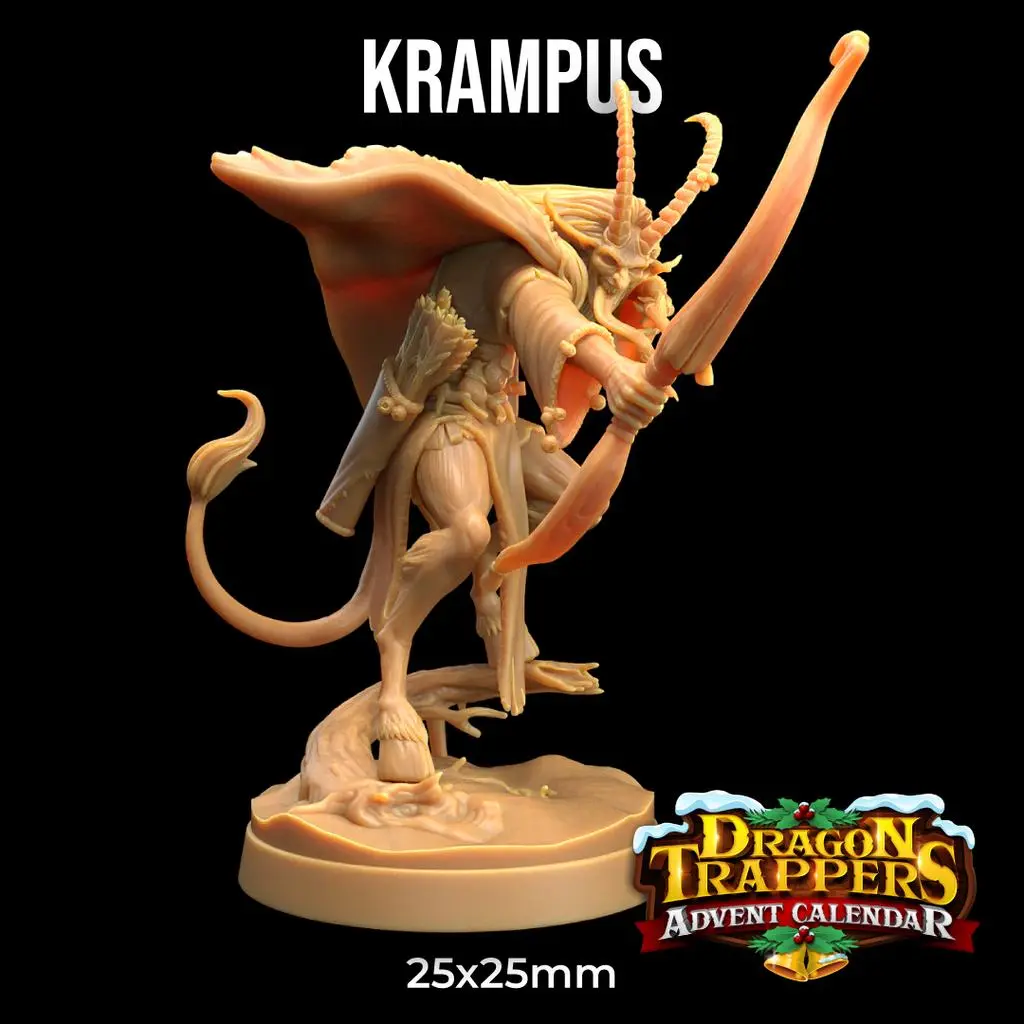 Krampus Christmas Advent Calendar | The Dragon Trappers Lodge |32mm Scale | Miniature TTRPG Mini DnD Dungeons Dragons Wargame