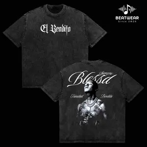 Blessd El Bendito Extraditable Shirt – Vintage Acid Washed Oversized Graphic T Shirt, Latin Rap Music Streetwear Aesthetic Tee, Urban Music Graphic Tee, Soft Cotton Casual Unisex Top, Men Women Wear, Gift for Music & Hip Hop Fans
