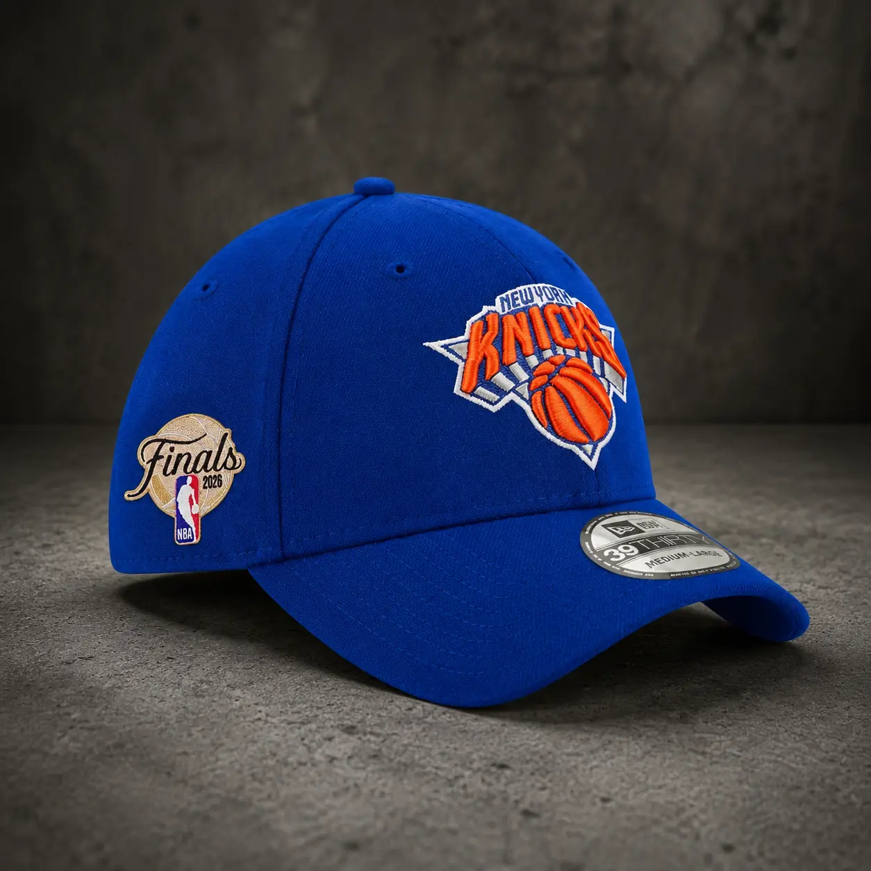 New York Knicks New Era Blue A-Frame 9FORTY Adjustable Snapback Hat