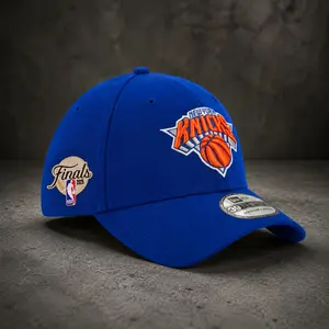 New York Knicks New Era Blue A-Frame 9FORTY Adjustable Snapback Hat