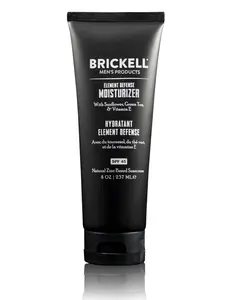 Brickell Men's Element Defense SPF45 Moisturizer for Men, Natural & Organic, Zinc Oxide Mineral Sunscreen, Hydrates and Protects Skin Against UVA AND UVB Rays, 8 Ounce, Unscented