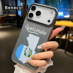 Guatemala's Essence Pattern Phone Case for iPhone 17 16 15 14 Pro Max 13 12 11 XR XS Plus Air E Shockproof Anti-Scratch Durable PC Back Protective Cover Cellphone Protective