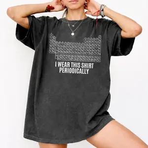 [SALE UP TO 50%] Comfort Colors Periodic Table T-Shirt, Dr Grace Shirt, Science Nerd Tee, Retro Physics Outfit, Geek Gift