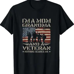I'm A Mom Grandma T-shirt, Veteran Mother Military T-shirt