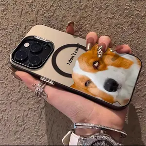 Luxury Matte Magsafe Phone Case, Case For iPhone 16 Pro X XS MAX 11 12 13 14 15 Plus Series Case Magnetic Wireless Charge Cover, Decorative Phone Protective Cover good cute phone cases