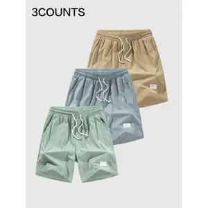 Men's Letter Print Boxer Briefs, Casual Comfy Breathable Shorts for Daily Wear, Men's Underwear for Summer