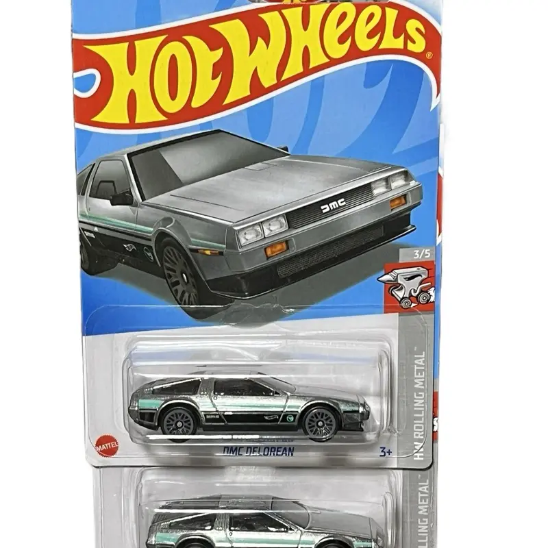 Hot Wheels 2024 DMC Delorean Treasure Hunt 236/250 HW Rolling Metal 3/5 Collectible Die-Cast Car Model