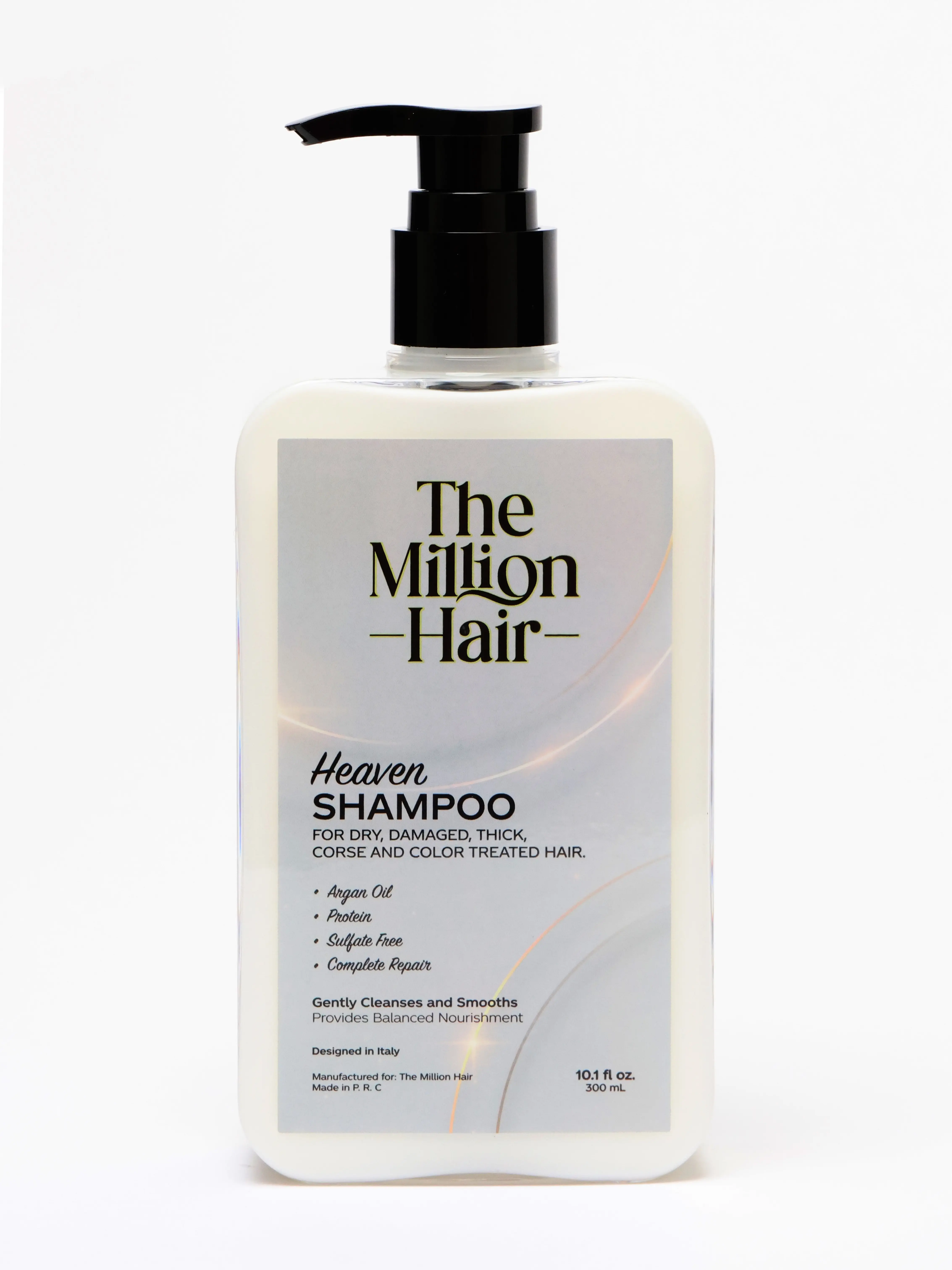 Heaven - Shampoo For Dry, Damaged, Thick, Corse, & Color Treated Hair By The Million Hair | Argan Oil | Sulfate FREE | Hydrating, Nourishing, & Repairing Shampoo For Luxury Haircare |