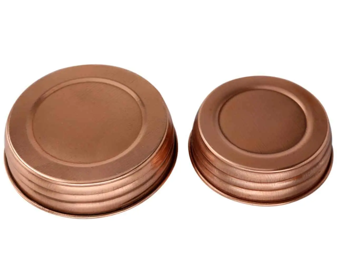 Shiny Copper Decorative Mason Jar Lids 4 Pack Shiny Copper Decorative Mason Jar Lids 4 Pack