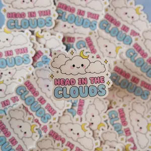 Head in the Clouds Sticker | Cute Aesthetic Cloud Vinyl Decal Sticker