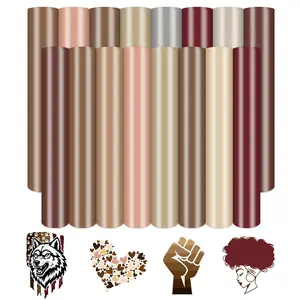 Create Aesthetic Custom Shirts with Nude & Brown HTV Vinyl – 16 Sheet DIY Bundle