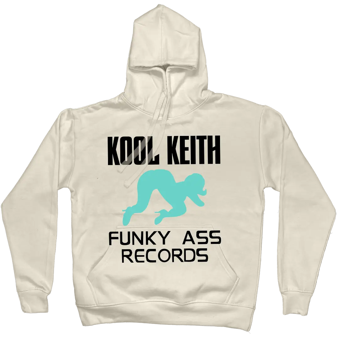 Kool Keith "Funky Ass Records" Pullover Hoodie in Natural
