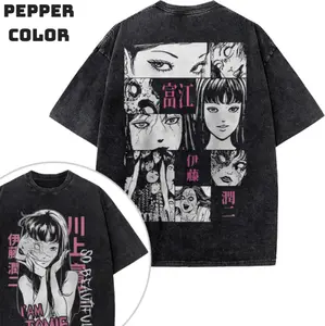 Tomie Kawakami Shirt, Junji Ito Collection Shirt, Anime Shirt, Vintage Tee 2-Sided, Graphic Tee, Unisex Cotton Trendy T-Shirt, Gift T-Shirt, Top Streetwear Menswear Womenswear