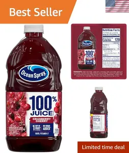 Nutrient-Packed 100% Juice - Cranberry Cherry Blend, 64 Fl Oz for Health Lovers