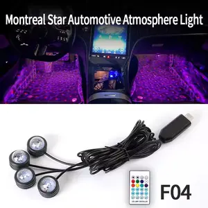 64 Colors USB Star Projector Night Light, Portable Adjustable Romantic Interior Car Roof Lights, Portable Star Lamp Projector Decorations for Car, Ceiling, Bedroom