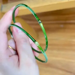 Bamboo Leaf Green Bracelet, Green Snake Green Bamboo, Chinese Style Niche Design, Tianshan Green, Qixi Festival Couple's Gift, Bracelet Jewelry