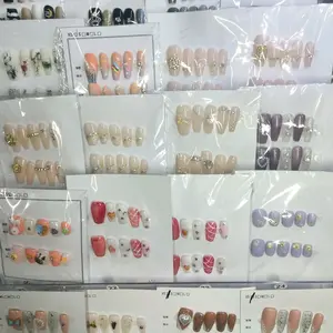 98pcs Nail Sets NailTips  with Assorted Designs and Colors for Stylish Manicures