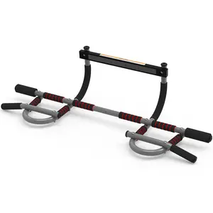 Pull-Up Bar For Door Frame Adjustable Portable Upper Body Fitness Workout For Home Gyms Adjustable Door Arm And Shoulder Exercises Exercise Equipment Adjustable Black Doorway Grip Dips